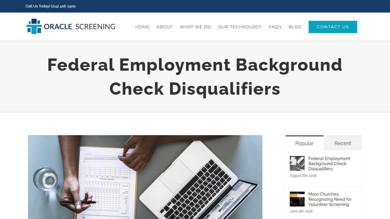 Federal Employment Background Check Disqualifiers