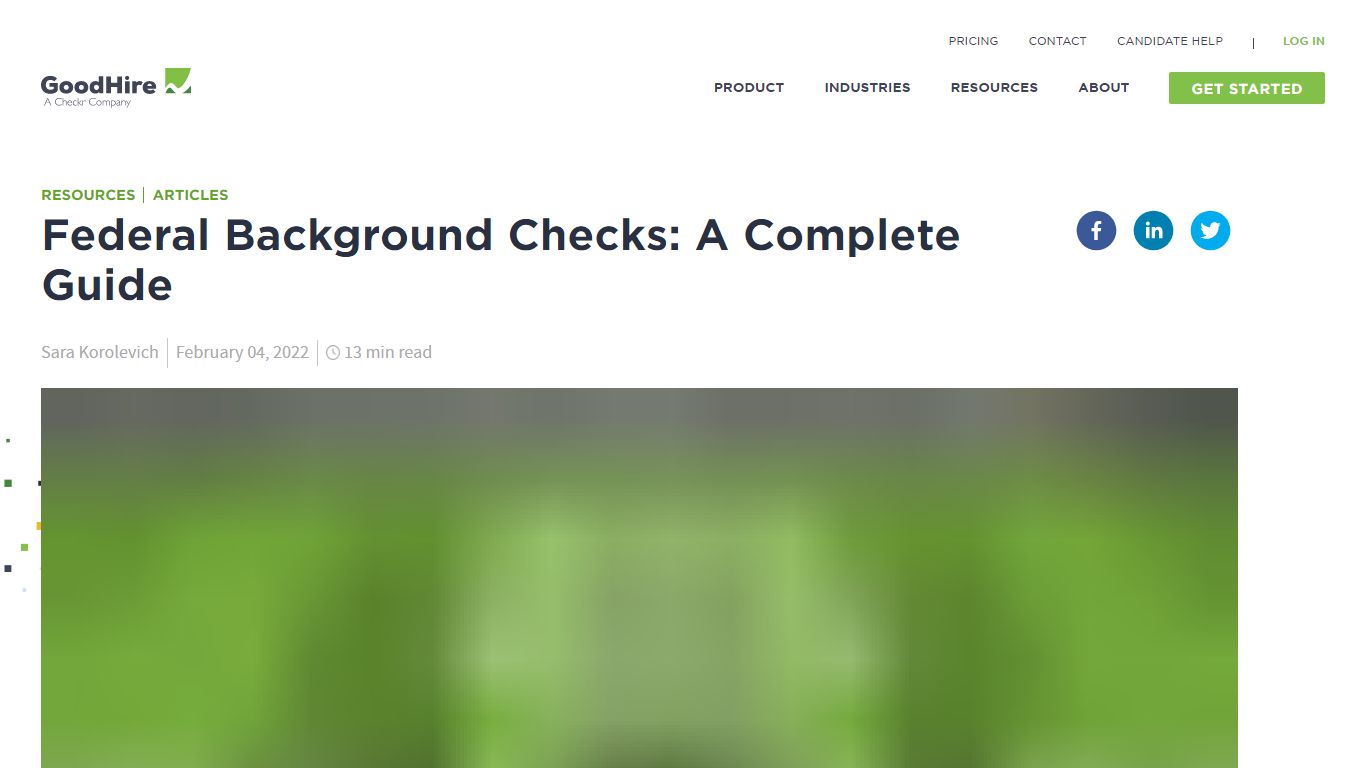 Federal Background Checks | GoodHire